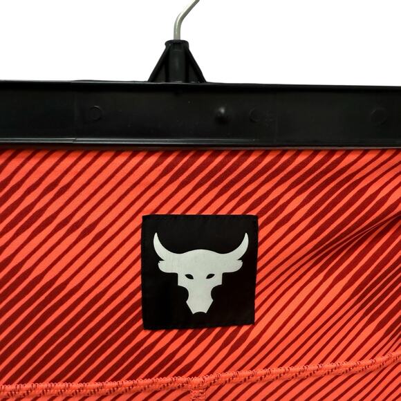 Under Armour Project Rock Waistband Ankle Training Tight Orange Size Medium - Picture 5 of 11